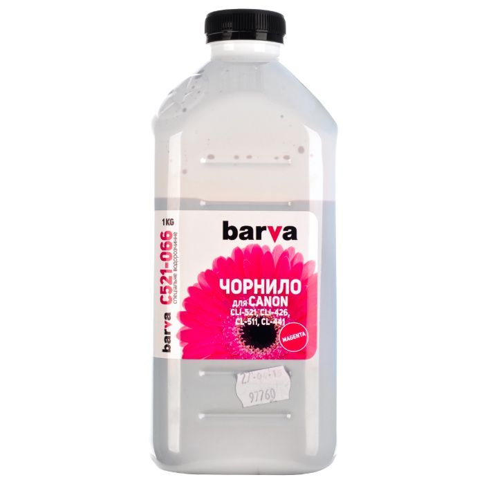 Чернила Barva CANON CLI-521/CL-511 1кг MAGENTA Фото