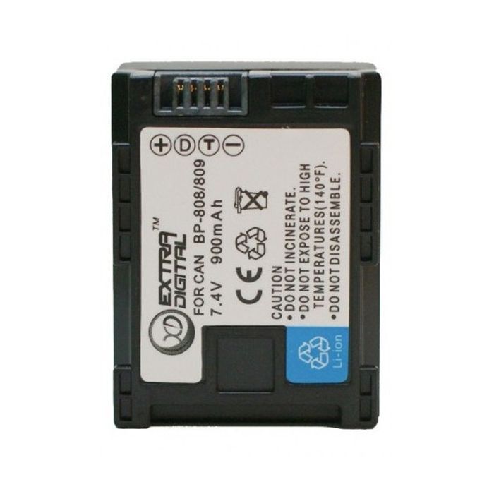 Аккумулятор к фото/видео Extradigital Canon BP-808 Chip Фото