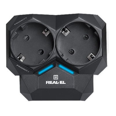 Сетевой фильтр питания REAL-EL AR-01, black Фото