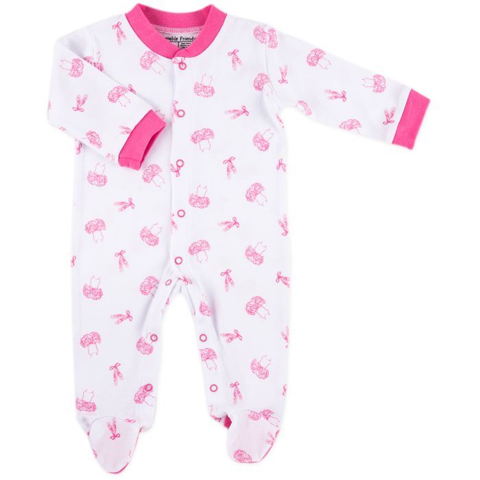 Человечек детский Luvable Friends на кнопочках для девочек Фото