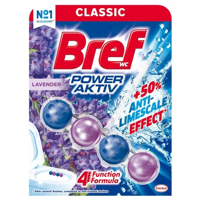 Туалетный блок Bref Сила Актив Лаванда 50 г Фото