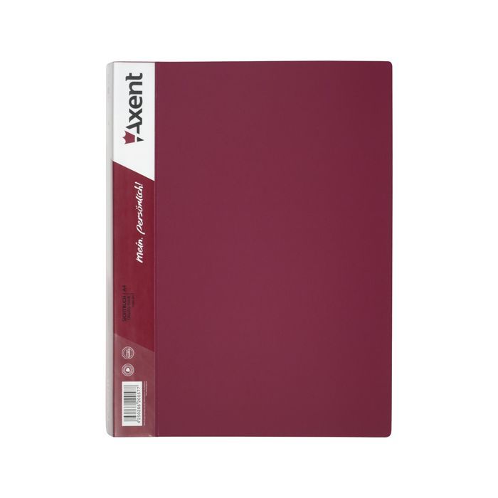 Папка с файлами Axent 60 sheet protectors, burgundy Фото