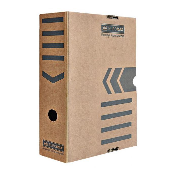 Архивный бокс Buromax 100мм, JOBMAX, крафт Фото