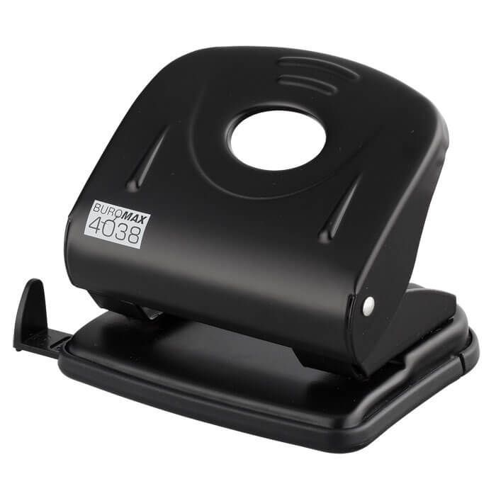 Дырокол Buromax metal, 30sheets, black Фото