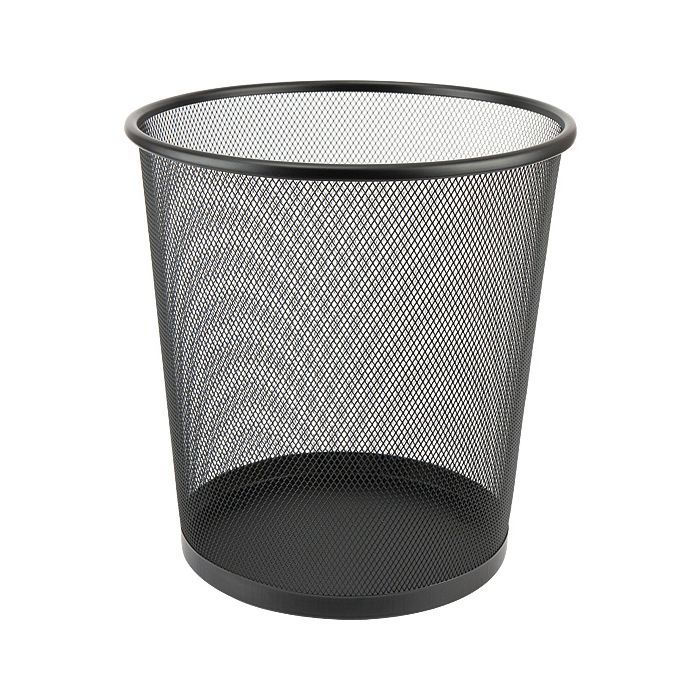 Корзина для бумаг Axent Wire mesh, black 260x280мм Фото