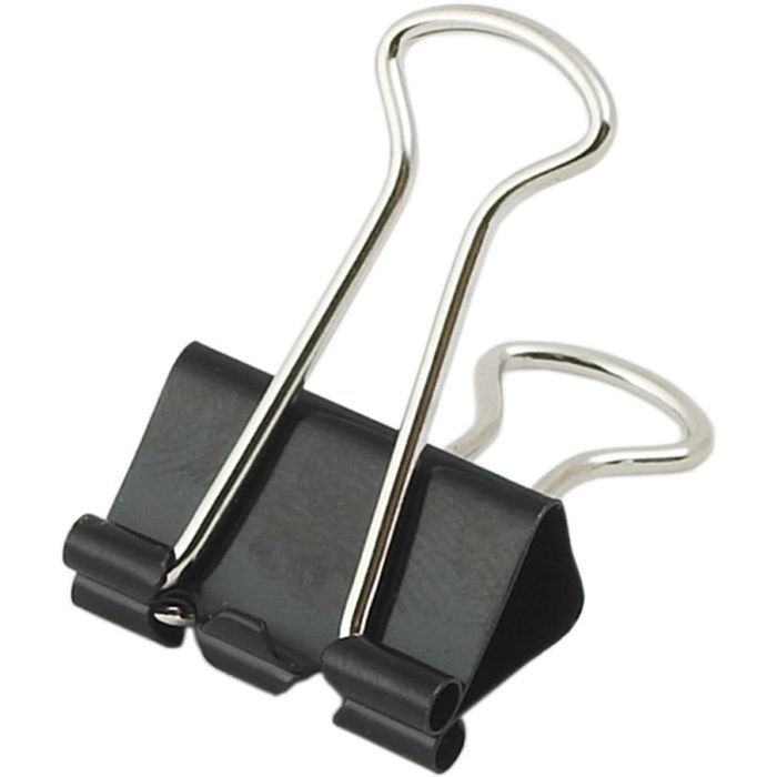 Биндер металлический Buromax 15мм, 12шт, black Фото