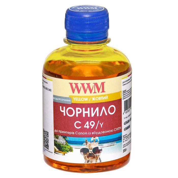 Чернила WWM CANON GI-490 200г Yellow Фото