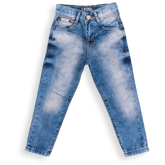 Джинсы детские E&H светлые с потертостями Фото