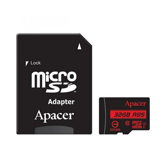 Карта памяти Apacer 32GB microSDHC class 10 UHS-I U1 (R85 MB/s) Фото