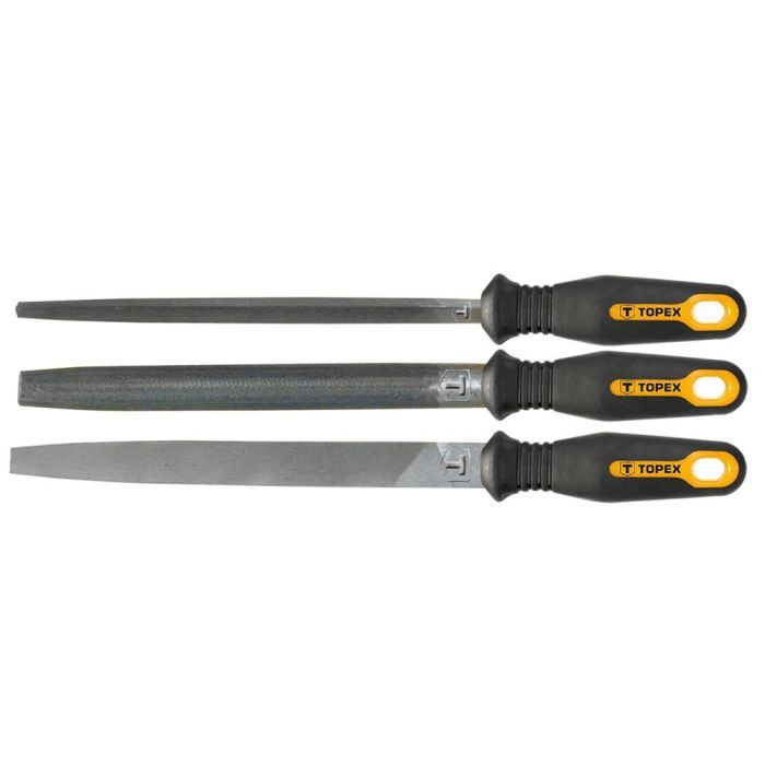 Напильник Topex 200/2 мм, 3 шт. Фото