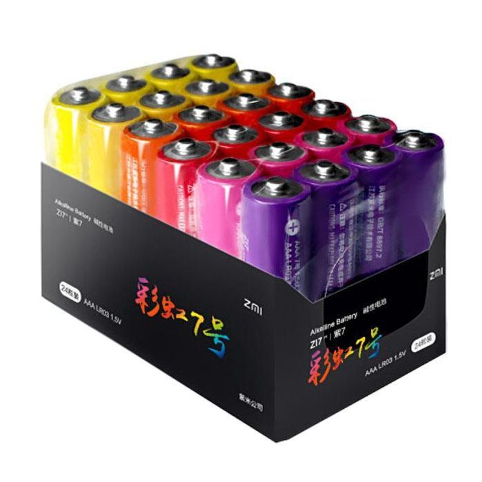Батарейка ZMI ZI7 Rainbow AAA batteries * 24 Фото