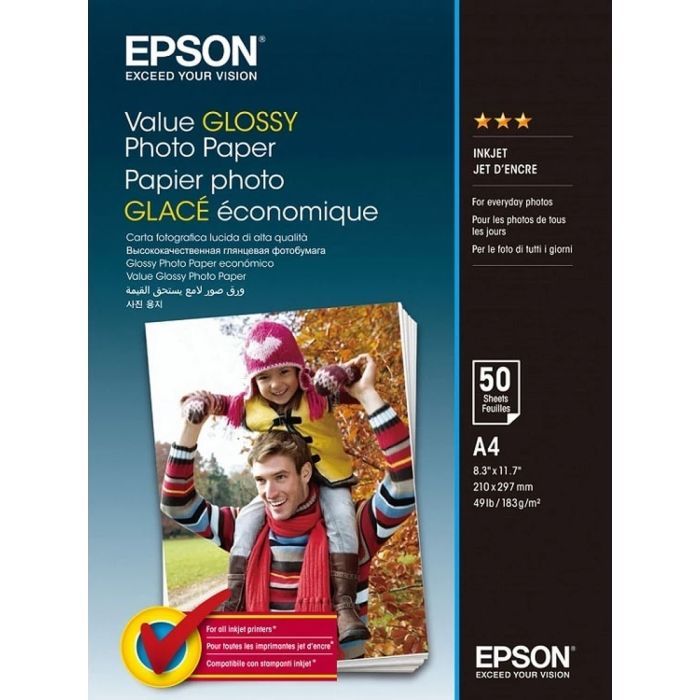 Фотобумага Epson A4 Value Glossy Photo Paper Фото