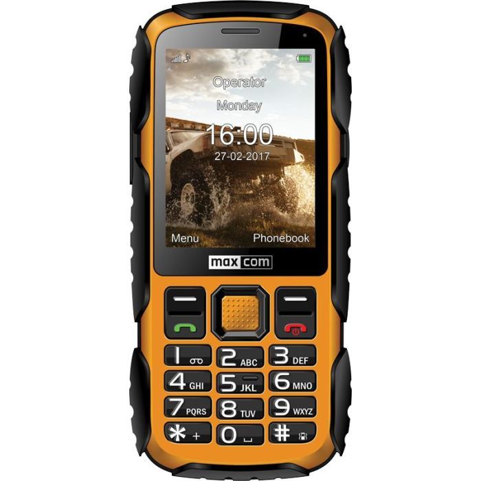 Мобильный телефон Maxcom MM920 Black Yellow Фото