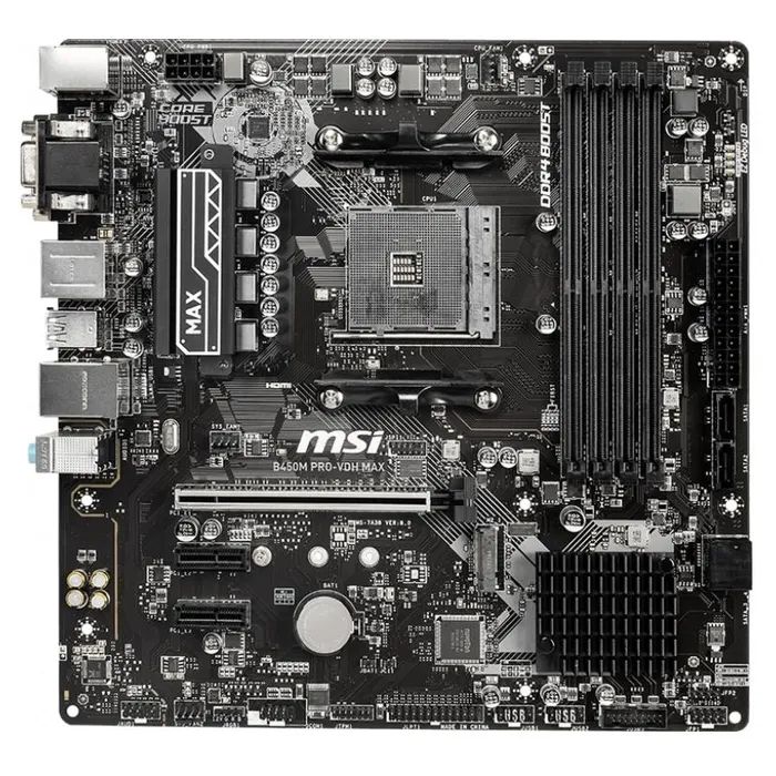 Материнская плата MSI B450M PRO-VDH MAX Фото