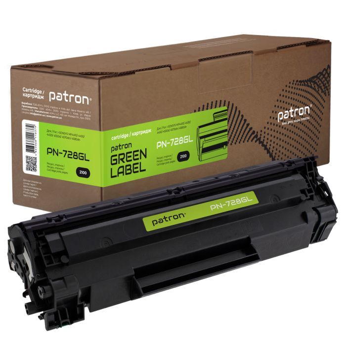 Картридж Patron CANON 728 GREEN Label Фото
