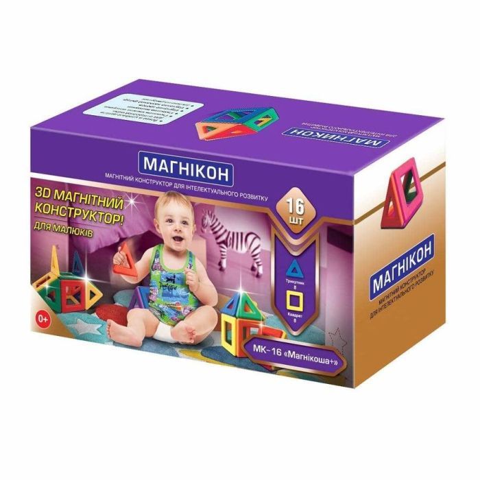 Конструктор Магнікон 16 деталей Фото
