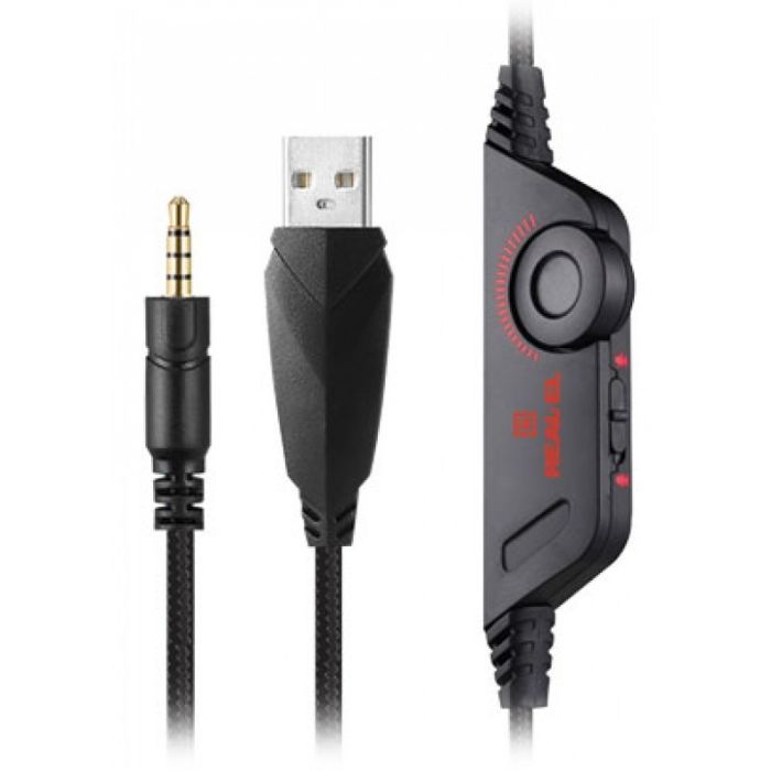 Наушники REAL-EL GDX-7650 Black-Red Фото 8