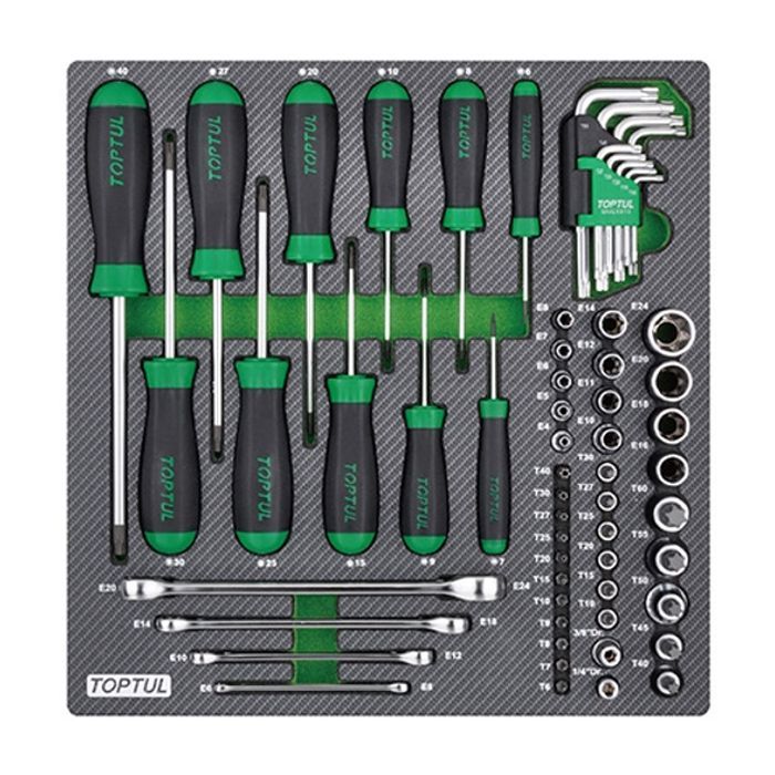 Набор инструментов Toptul комбінований 61од. Фото