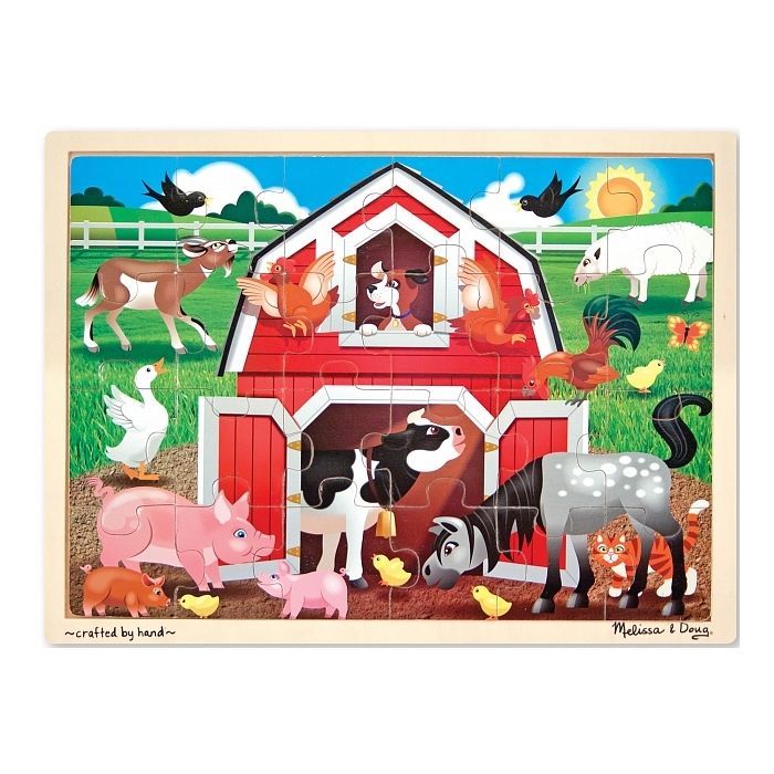 Пазл Melissa&Doug в рамке Ферма, 24 элемента Фото