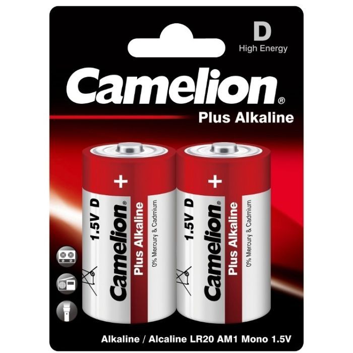 Батарейка Camelion D LR20 Plus Alkaline * 2 Фото
