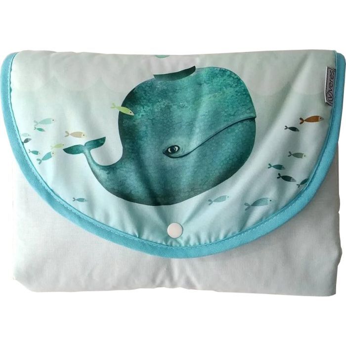 Пеленальный матрасик Верес Menthol whale 57 *60 Фото