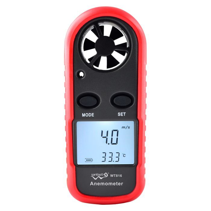 Анемометр Wintact цифровой 0,1-30м/с, -10-45°C Фото