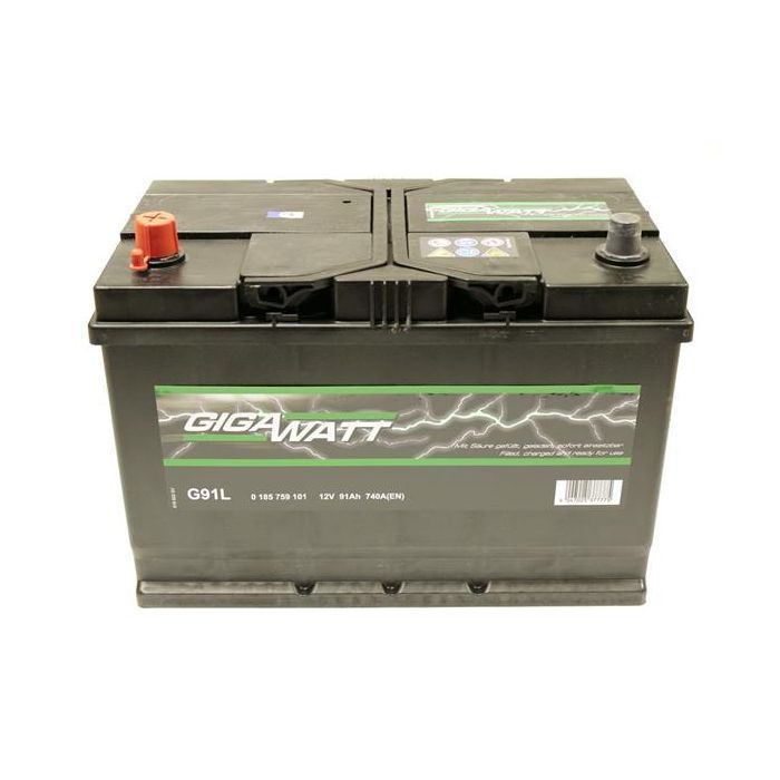 Аккумулятор автомобильный GigaWatt 91А Фото