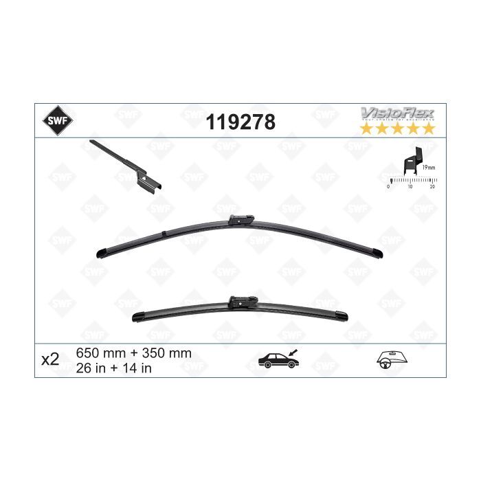 Щетка стеклоочистителя SWF 119278 Фото