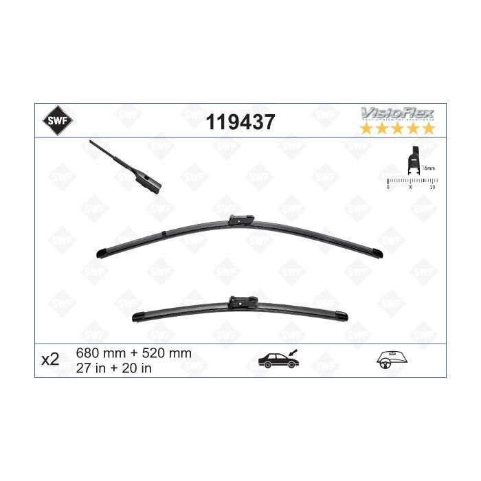 Щетка стеклоочистителя SWF 119437 Фото