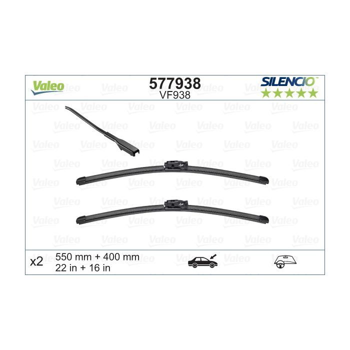 Щетка стеклоочистителя Valeo 577938 Фото