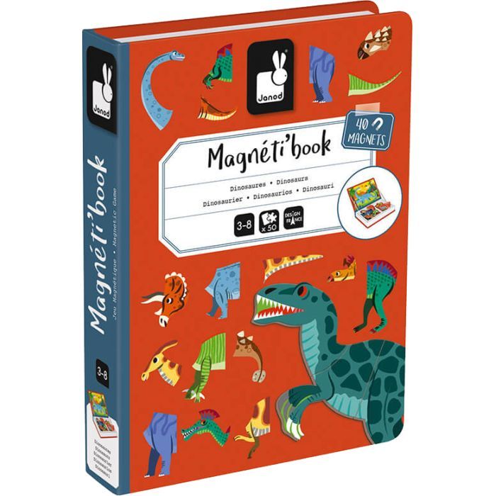 Развивающая игрушка Janod Магнитна книга Динозаври Фото