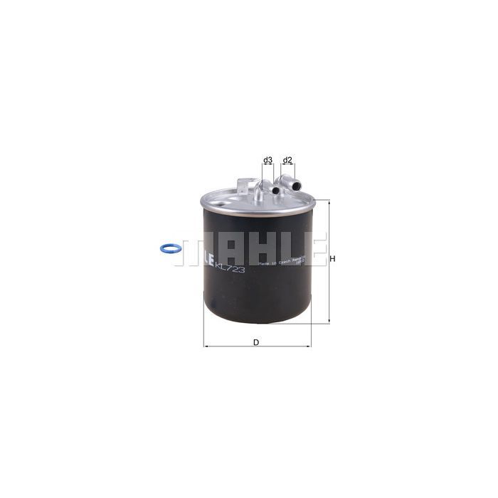 Фильтр топливный Mahle KL723D Фото