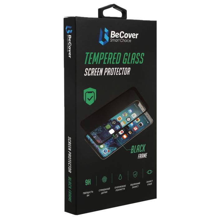 Стекло защитное BeCover OPPO A15 / A16 / A54s / A55 5G Black Фото