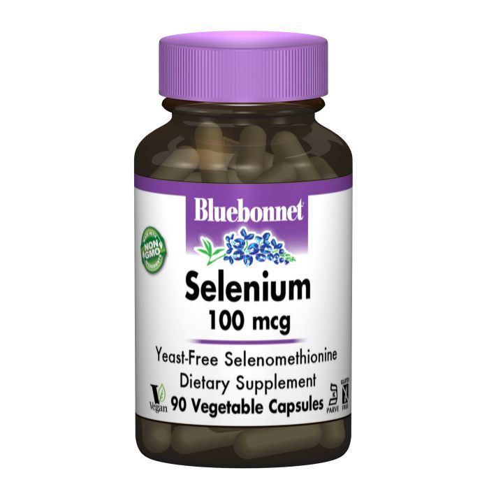 Минералы Bluebonnet Nutrition Селен 100мкг, 90 гелевых капусул Фото