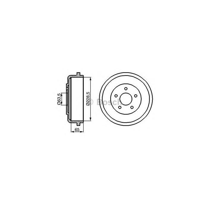 Тормозной барабан Bosch 0 986 477 129 Фото