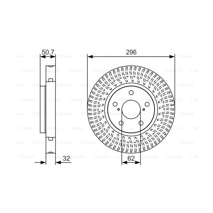 Тормозной диск Bosch 0 986 479 T37 Фото