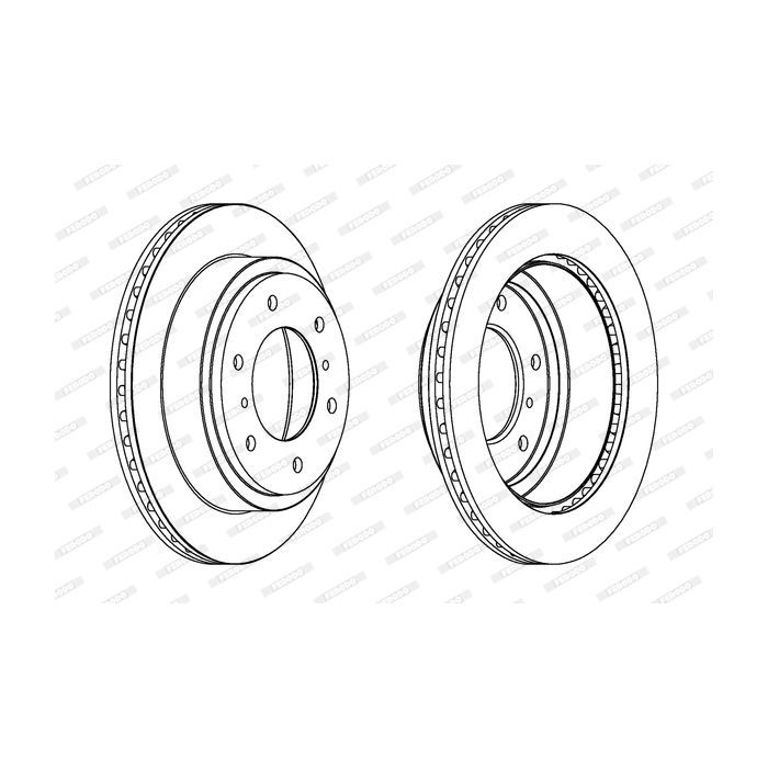 Тормозной диск FERODO DDF1385C Фото