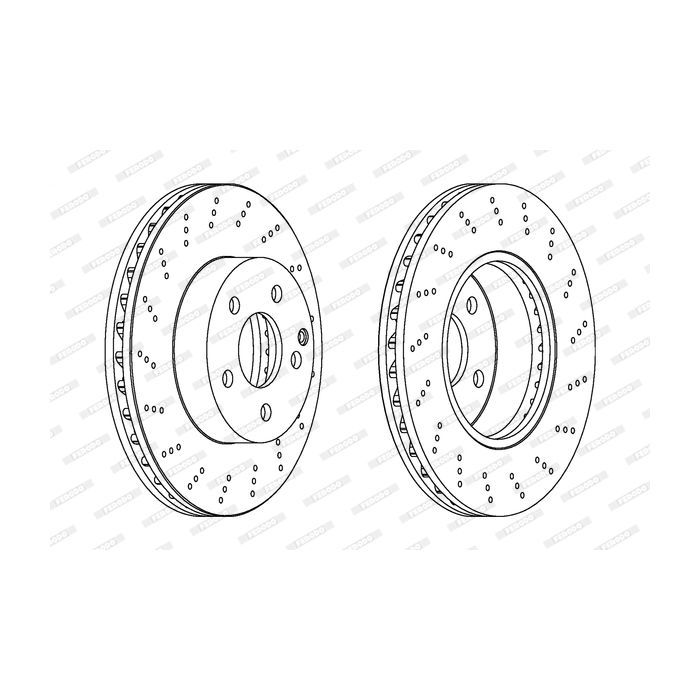 Тормозной диск FERODO DDF1693C Фото