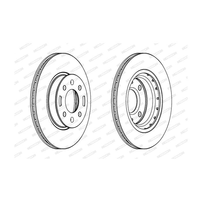 Тормозной диск FERODO DDF1840C Фото