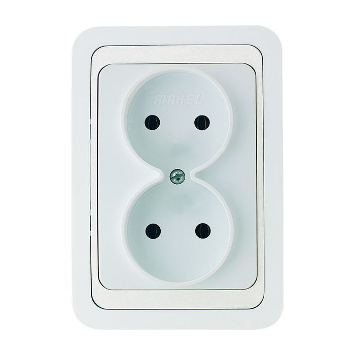 Розетка MAKEL Mimoza Белая Фото