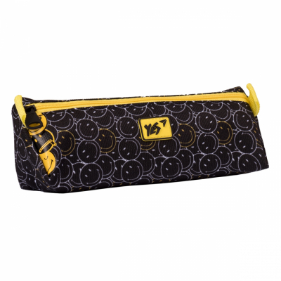 Пенал Yes UN-01 Smiley World. Black Yellow Фото