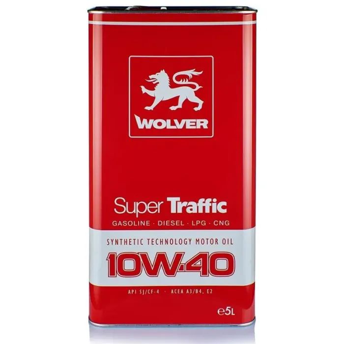 Моторное масло Wolver Super Traffic 10W-40 5л Фото