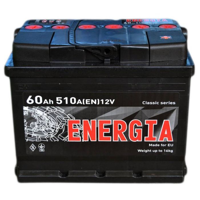 Аккумулятор автомобильный ENERGIA 60Аh Фото