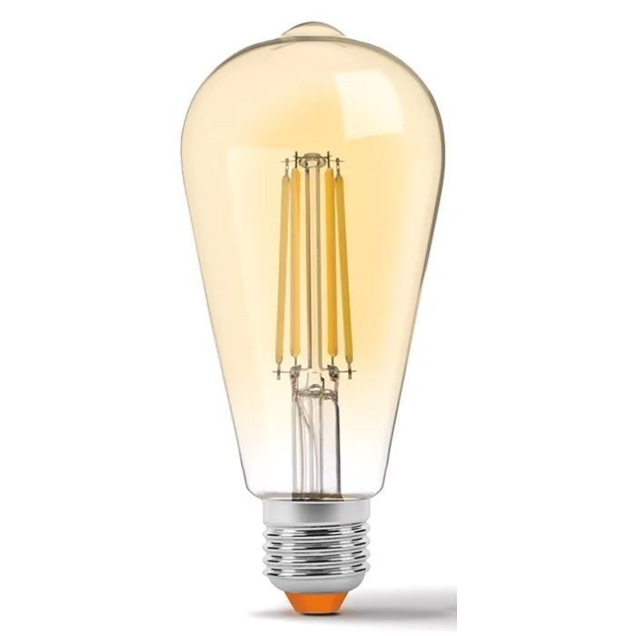 Лампочка TITANUM Filament ST64 6W E27 2200K бронза Фото