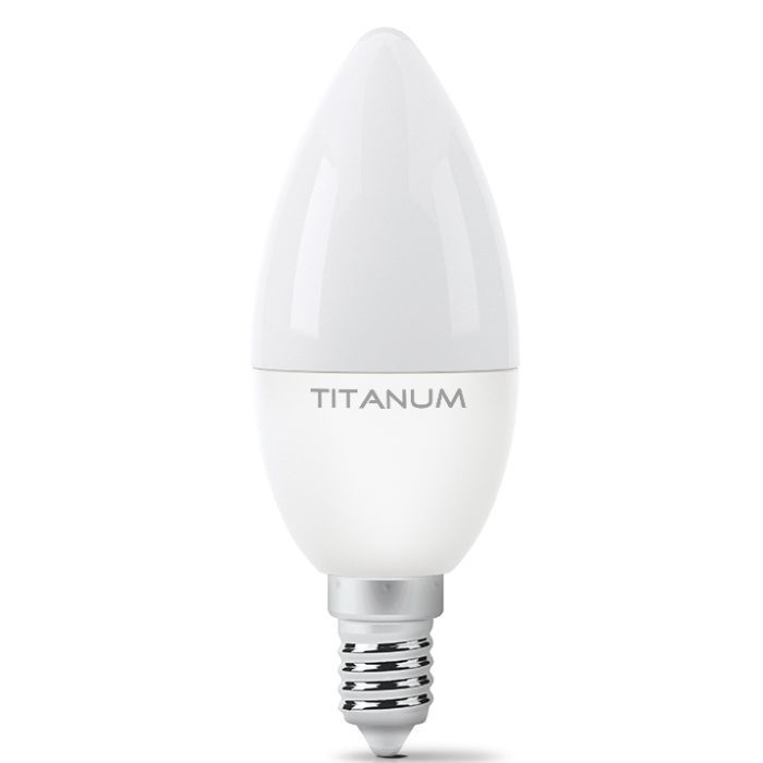Лампочка TITANUM C37 6W E14 3000K Фото