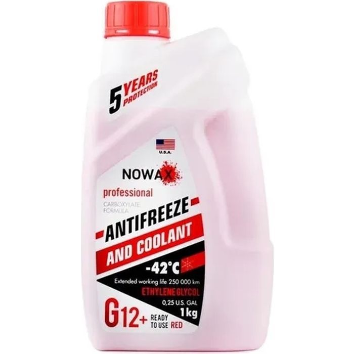 Антифриз NOWAX RED G12 1кг Фото