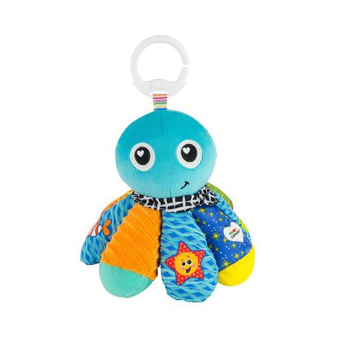 Игрушка на коляску Lamaze Восьминіг із пискавкою і дзеркальцем Фото