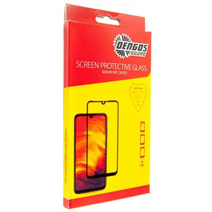Стекло защитное Dengos Full Glue для Xiaomi 11T (black) Фото