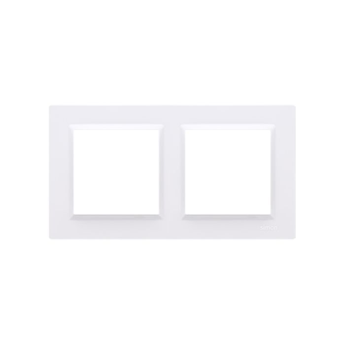 Рамка Simon 2x, белая Фото