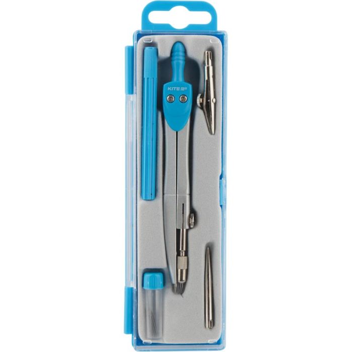 Готовальня Kite 5 предметов голубая Фото